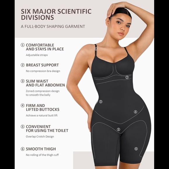 Women’s Full Body Shapewear With Butt Lifter And Thigh Slimmer - Picture 3 of 8